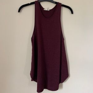 WILFRED FREE BURGUNDY RACERBACK TANK TOP (small)